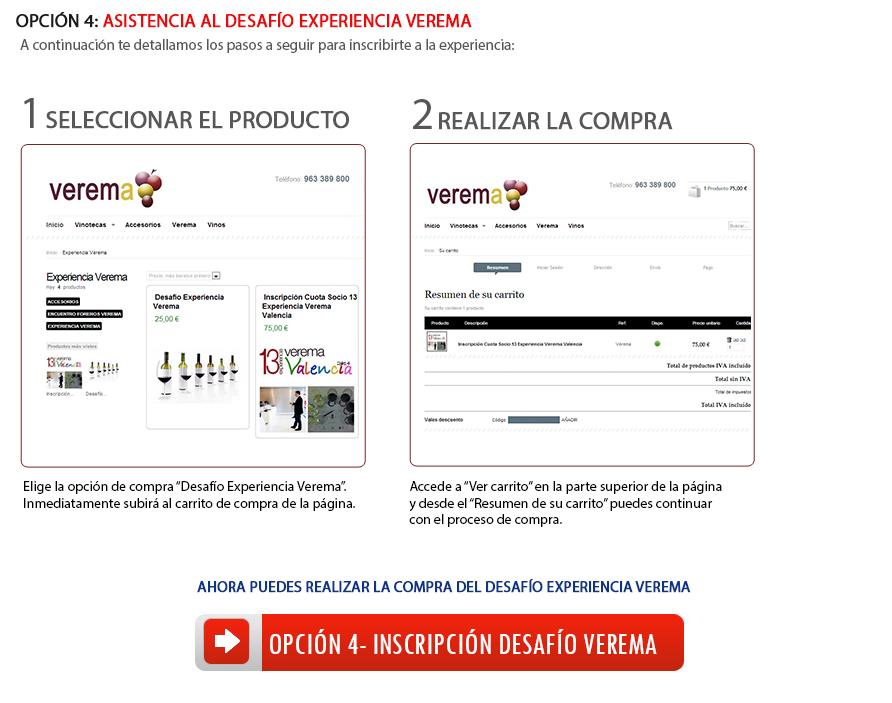¿Cómo inscribirse al Desafío Experiencia Verema?